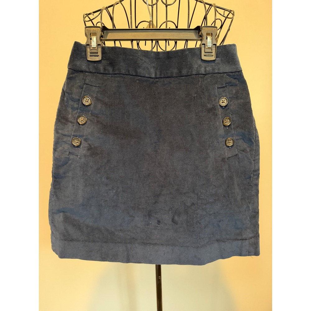 Banana Republic Navy Blue Corduroy Sailor Mini Skirt Size 2